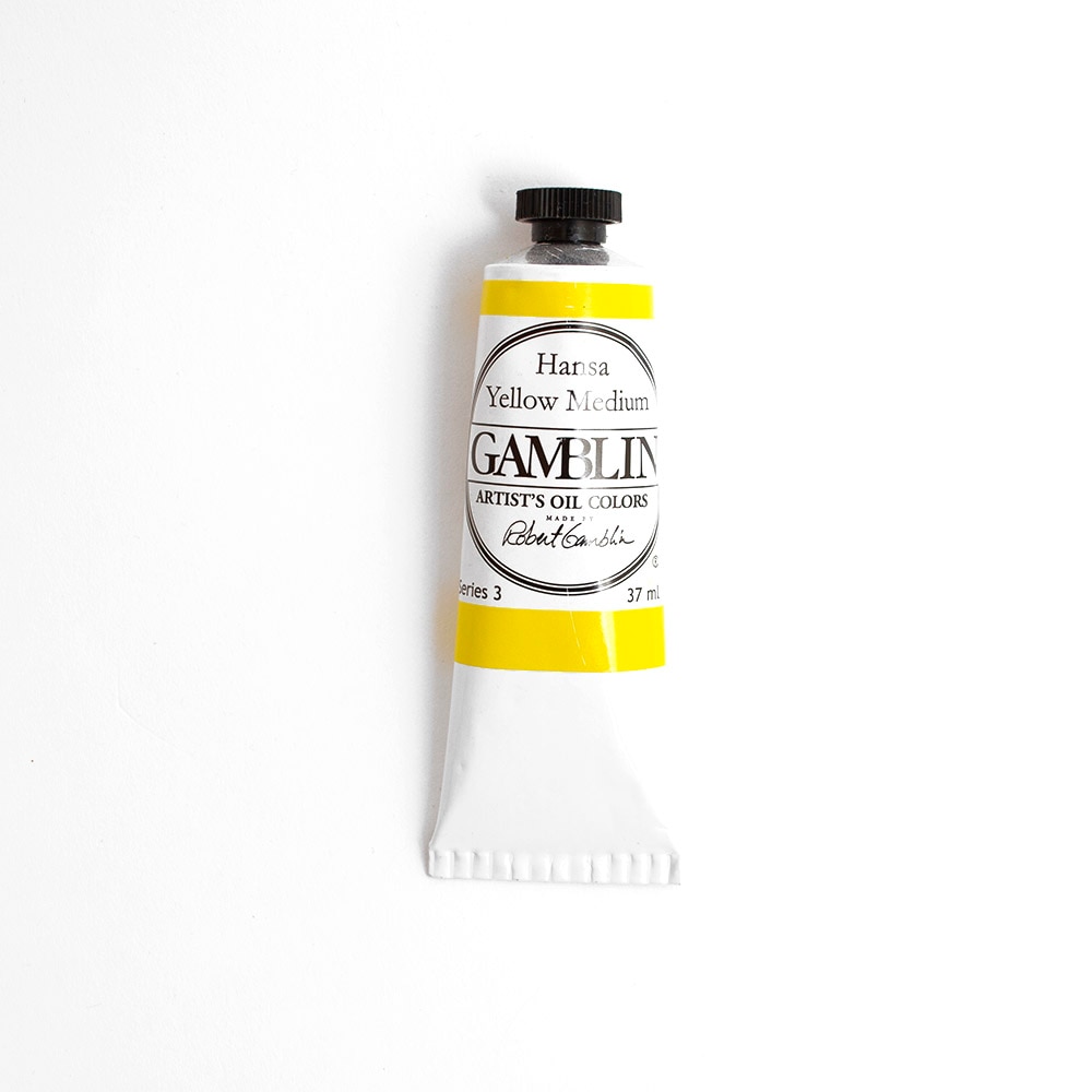 Gamblin, Oil, Art & School, Artist Grade, Paint, 37ml, 45670, Hansa Yellow Medium